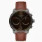 Reloj Nordgreen negro de hombre con correa de cuero Pioneer Brown Sunray Dial - Brown Leather / Gun Metal 42MM