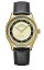 Orologio da uomo Delbana Watches in colore oro con cinturino in pelle Recordmaster Mechanical Black / Gold 40MM