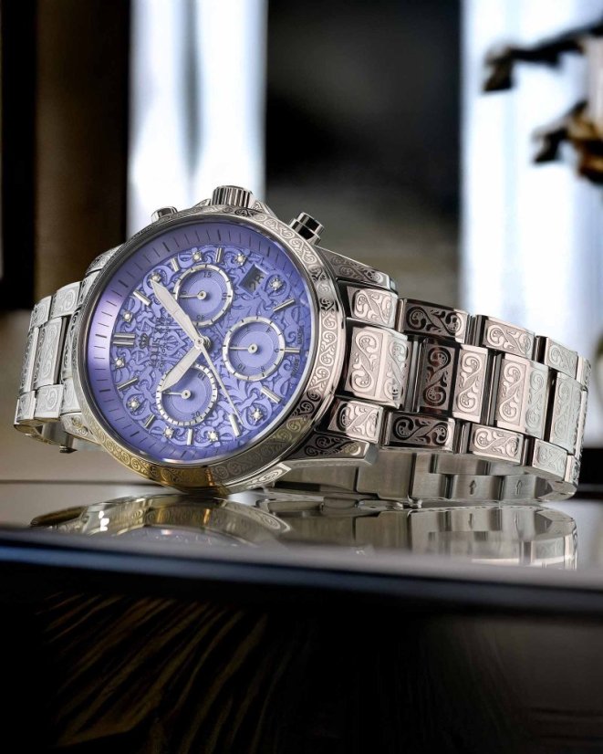 Women's silver Louis XVI watch with steel strap Palais Royale Woman With Diamond 6024 - Silver 38MM