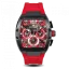 Ralph Christian zwart herenhorloge met rubberen band The Intrepid Sport - Racing Red 42,5MM