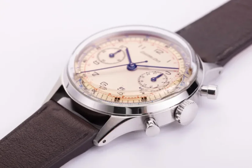 Stříbrné pánské hodinky Excelsior Park s koženým páskem SHUCK THE OYSTER 38,9MM Automatic