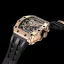 Men's gold Tsar Bomba Watch with a rubber band TB8208A - Gold / Black Automatic 43,5MM