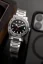 Men's silver Nivada Grenchen watch with rubber steel Pacman Depthmaster 14102A04 39MM Automatic