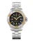 Strieborné pánske hodinky Delma Watches s ocelovým pásikom Blue Shark IV Silver Black / Orange 47MM Automatic