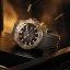 Relógio de homem dourado Venezianico com bracelete de borracha Nereide Bronzo 42MM Automatic