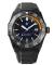 Čierne pánske hodinky Paul Rich s gumovým pásikom Aquacarbon Pro Shadow Black - Aventurine 43MM