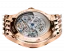 Herenhorloge in goudkleur van Agelocer Watches met stalen riem Bosch Series Steel Gold 40MM Automatic