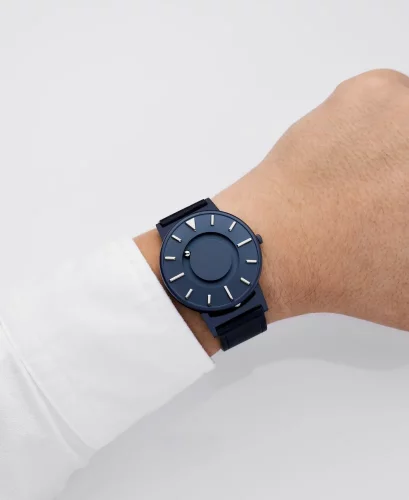 Reloj Eone azul de hombre con correa de cuero ChangeMaker FFB 23 Limited Edition 40MM