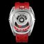 Montre homme Tsar Bomba Watch couleur argent avec élastique TB8213 - Silver / Red Automatic 44MM