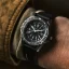 Stříbrné pánské hodinky Marathon Watches s gumovým páskem Medium Diver's Quartz 36MM