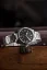 Stříbrné pánské hodinky Nivada Grenchen s ocelovým páskem Super Antarctic 3.6.9 Black No Vintage Effect 32039A20 38MM Automatic