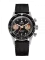 Zilverkleurig herenhorloge van Nivada Grenchen met rubberen riem Orange Boy 86012M01 38MM Manual