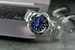 Stříbrné pánské hodinky Ocean X s ocelovým páskem SHARKMASTER 1000 SMS1012 - Silver Automatic 44MM