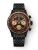Men's black Nivada Grenchen watch with steel strap Chronoking Mecaquartz Steel Black 87041Q04 38MM
