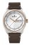 Orologio da uomo Delbana Watches in colore argento con cinturino in pelle Locarno Silver Gold / White 41,5MM