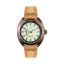 Montre Out Of Order Watches pour homme de couleur argent avec bracelet en cuir Torpedine Cream 42MM Automatic