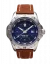 Silberne Herrenuhr ProTek Watches mit Lederband Dive Series 2003 42MM