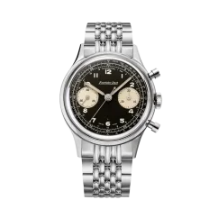 Men's silver Excelsior Park watch with steel strap BI COMPAX Panda Reverse Beads of rice 38,9MM Automatic