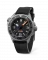 Relógio Undone Watches prata para homens com pulseira de borracha Aquadeep - Signal Black 43MM Automatic