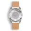 Relógio Squale prata para homens com pulseira de couro 1521 Onda Pink Leather - Silver 42MM Automatic