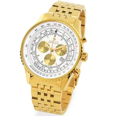 Men's gold Louis XVI watch with steel strap Artagan 1150 - Gold 47.5MM