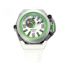 Herrenuhr Mazzucato in Schwarz mit Kautschukarmband RIM Scuba Black / White - 48MM Automatic