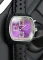 Zilverkleurig herenhorloge van Straton Watches met leren band Speciale Purple 42MM