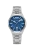 Relógio Bomberg Watches prata para homens com pulseira de aço OCEAN BLUE 43MM Automatic