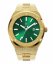 Goldene Herrenuhr Paul Rich mit Stahlband Signature Frosted - King Jade 45MM
