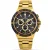 Men's gold Louis XVI watch with steel strap Frosted Le Monarque 1211 - Gold 42MM