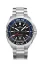 Męski srebrny zegarek Delma Watches ze stalowym paskiem Oceanmaster Tide Silver / Black 44MM Automatic