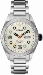 Herrenuhr aus Audaz Watches mit Stahlband Tri Hawk ADZ-4010-04 - Automatic 43MM