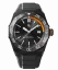 Zwart herenhorloge van Paul Rich met een rubberen band Aquacarbon Pro Shadow Black - Sunray 43MM Automatic