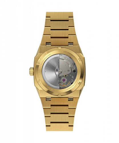 Złoty zegarek męski Paul Rich ze stalowym paskiem Elements Red Howlite Steel Automatic 45MM