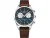 Zilverkleurig herenhorloge van Swiss Military Hanowa met leren band Vintage Chronograph SM34090.04 42,5MM