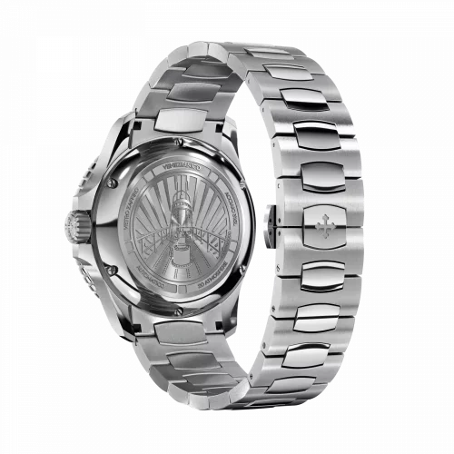 Men's Venezianico silver watch with steel strap Nereide 3321502C Blue 42MM Automatic