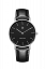 Zilverkleurig Paul Rich-horloge met lederen band Monaco Black Silver - Black Leather