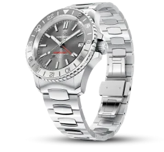 Strieborné pánske hodinky Venezianico s oceľovým pásikom Nereide GMT 3521501C 39MM Automatic