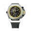 Men's Mazzucato black watch with rubber strap RIM Scuba Black / Yellow - 48MM Automatic