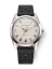 Męski srebrny zegarek Nivada Grenchen ze skórzanym paskiem Antarctic 35004M40 35MM