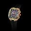 Zlaté pánské hodinky Ralph Christian s gumovým páskem The Polaris Chrono Ice - Midnight Radiance 42,5MM