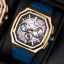Zlaté pánské hodinky Ralph Christian s gumovým páskem The Equinox Chrono - Atlantic Crest 47MM