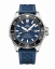 Relógio Swiss Military Hanowa prata para homens com bracelete de borracha Dive 1.000M SMA34092.05 45MM Automatic