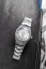 Men's silver Nivada Grenchen watch with steel strap 77 SST WHITE MK2 69014A77 With Date 38MM Automatic