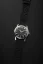 Reloj Nivada Grenchen plata para hombre con banda de goma Antarctic 35001M01 35MM