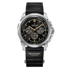 Stříbrné pánské hodinky Venezianico s koženým páskem Bucintoro 1969 42MM Automatic