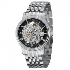Stříbrné pánské hodinky Epos s ocelovým páskem Emotion 3390.155.20.25.30 41MM Automatic