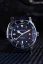 Men's silver Nivada Grenchen watch with rubber strap Depthmaster Blue 14129A24 39MM Automatic