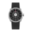 Srebrni muški sat Aisiondesign Watches s čeličnom trakom NGIZED Suspended Dial - Black Dial 42.5MM