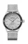 Zilverkleurig herenhorloge van Delma Watches met stalen riem band Cayman Silver / Black 42MM Automatic